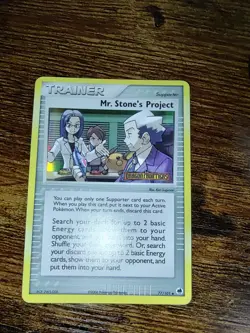Pokemon Mr. Stone's Project 77/101 Reverse Holo EX Dragon Frontiers - Image 3