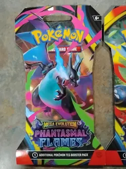 3 Pokemon Mega Evolution Fantasma Flames Packs New/Sealed Packs Lot - Image 2