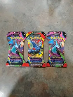 3 Pokemon Mega Evolution Fantasma Flames Packs New/Sealed Packs Lot - Image 4