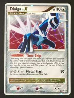 Pokemon TCG Dialga LV.X Black Star Promo Diamond and Pearl DP17 LP - Image 1