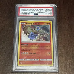 2017 Pokemon Shining Legends Shining Ho-Oh SM70 Holo Promo PSA 10 Gem Mint - Image 1
