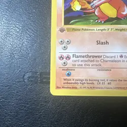 Charmeleon 1st Edition Base Set 24/102 WOTC Vintage Pokemon 1999 - Image 2