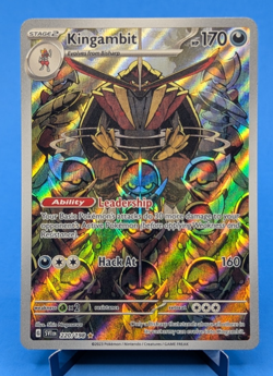 Kingambit 220/198 Pokemon TCG 2023 Ultra Rare Full-Art Holo Scarlet & Violet NM - Image 1