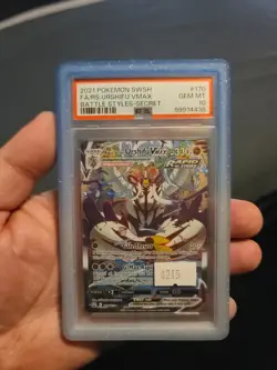 Pokemon TCG Rapid Strike Urshifu VMAX Secret Rare Card 170/163 PSA Gem Mint 10 - Image 1