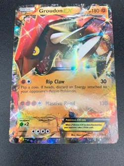 Groudon EX XY42 ULTRA RARE Pokemon card TCG NM HOLO 2015 - Image 1