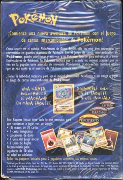 1999 Pokemon SPANISH 1st Edition Base Set Theme Deck OPENED NO CARD - Image 2