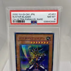Yugioh Buster Blader DL1-135 Ultra Parallel Rare PSA 8 NM-MT PSA Label Misprint - Image 2