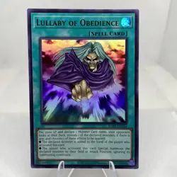 Yugioh Lullaby Of Obedience KC01-EN044 Ultra Rare 25th Anniversary Kaiba Set - Image 1