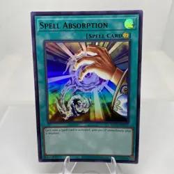 Yugioh Spell Absorption KC01-EN052 Ultra Rare 25th Anniversary Kaiba Set - Image 1