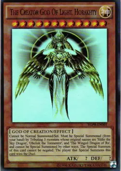 The Creator God of Light HOLO YuGiOh YU GI OH Custom Anime Collectible Card - Image 1