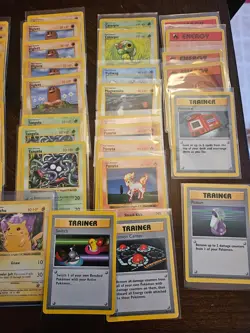 52 all vintage wotc Shadowless base set Pokemon card lot incl. Error red... - Image 1
