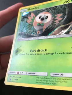 3 X PROMO Pokemon Cards Rowlet SM01 Litten 24/149 Popplio SM03 Alolan Starters - Image 4