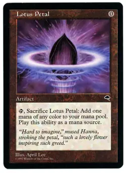 LOTUS PETAL [TMP - TEMPEST] - MTG VINTAGE CARD [EXCELLENT] - Image 1