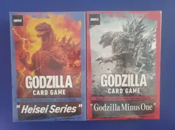 (2) Toho Godzilla Card Game Starter Deck Godzilla Minus one / Heisei Series lot - Image 1