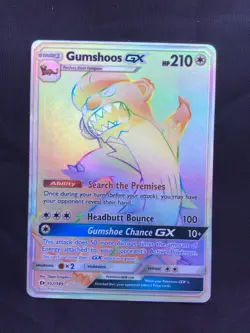 Pokemon Cards: Sun & Moon Secret Rare Full Art: Gumshoos GX 157/149 - Image 1