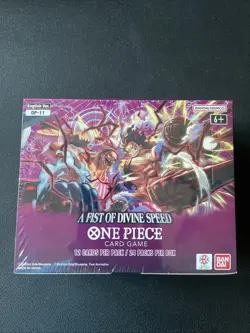 One Piece Card Game A FIST OF DIVINE SPEED OP11 Booster Box English SEALED - Image 1