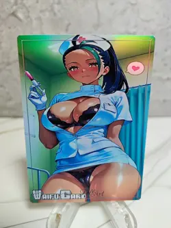 Nemona Trading Card Waifu Goddess Story Anime Girl holo Karte Manga Full Art - Image 1