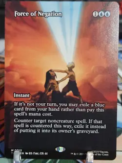 MTG Force of Negation Avatar: The Last Airbender Borderless (Non-Foil) NM Card - Image 1