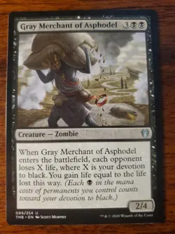 MTG Gray Merchant of Asphodel - Theros Beyond Death Card # 099 - Image 1