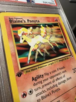 2000 Pokemon Blaine's Ponyta #63 Gym Heroes 1st Edition Regular Card PSA 10 💎 - Image 2