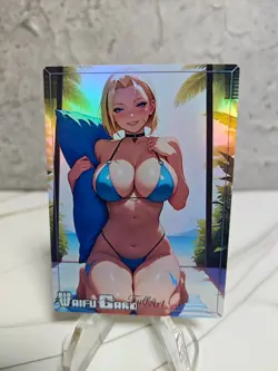 Cammy White Trading Card Waifu Goddess Story Anime Girl holo Karte Manga Full - Image 1