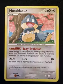 Munchlax 68/100 Common Majestic Dawn Pokemon Card - Image 1