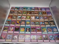 YUGIOH TCG "ANIME TRAP GIRLS" LOT OF 64 CARDS PRE-OWNED GOOD CONDITION - Image 1