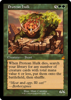 [MTG] Protean Hulk (Retro Frame) (353) (RVR) NM - Image 1
