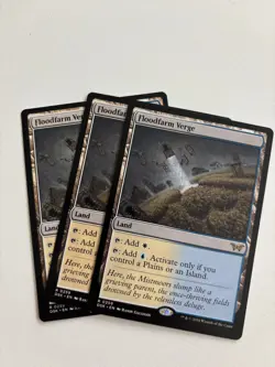 MTG Floodfarm Verge Playset (4) - Duskmourn - NM - 1 Foil + 3 Non-Foil - Image 3