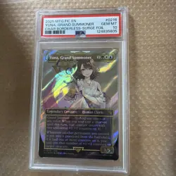 PSA 10 Magic the Gathering MTG Yuna, Grand Summoner Surge Foil 216 Final Fantasy - Image 1