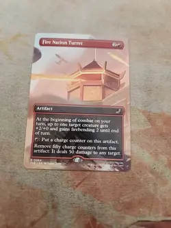 Fire Nation Turret Borderless Avatar The Last Airbender MTG NM - Image 1