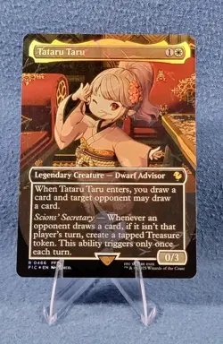Tataru Taru (Borderless) (Chocobo Track Foil) - Commander: FINAL FANTASY MTG - Image 1