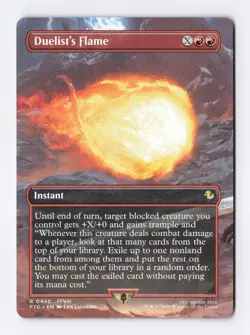Duelist's Flame (Borderless) 452 Rare MTG Commander Final Fantasy FIC PACK FRESH - Image 1