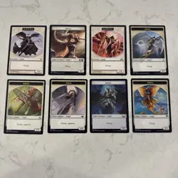 Magic the Gathering MTG Angel Tokens 8 Different Arts - Image 1