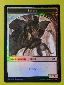 FOIL Spirit Token 1x Modern Horizons 1x MTG Magic the Gathering - Image 1
