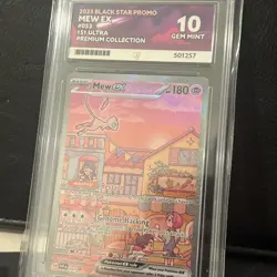 Pokemon Mew EX SVP 053 Pokemon 151 UPC Promo ACE 10 Gem Mint - Image 2