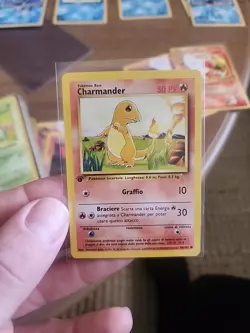 Pokemon TCG Charmander Base Set 46/102 Regular 1st Edition, Italian NM - Image 1