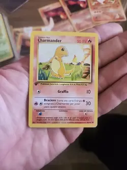 Pokemon TCG Charmander Base Set 46/102 Regular 1st Edition, Italian NM - Image 3