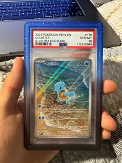 2023 POKEMON MEW EN-151 ILLUSTRATION RARE #170 SQUIRTLE PSA 10 - Image 1