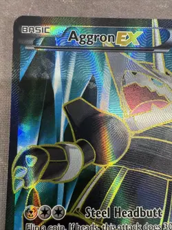 Pokemon TCG XY Primal Clash Aggron EX Full Art #153/160 Ultra Rare MP - Image 2