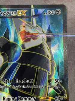 Pokemon TCG XY Primal Clash Aggron EX Full Art #153/160 Ultra Rare MP - Image 5