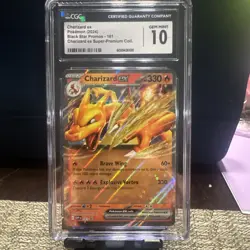 2024 POKEMON SVP EN-SV BLACK STAR PROMO #161 CHARIZARD EX CGC 10 GEM MINT - Image 1