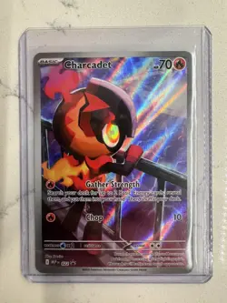 Pokemon TCG Charcadet 022 Black star Promo Phantasmal Flames - Image 3