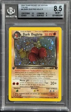 POKEMON~DARK DUGTRIO~6/82~1A EDIZIONE~TEAM ROCKET~ITA~BGS 8.5 - Image 1