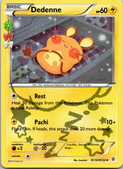 Dedenne RC10/RC32 Generations: Radiant Collection NM Holo Pokemon TCG - Image 1