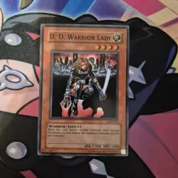 Yugioh TCG DD Warrior Lady DCR-027 2003 Unlimited Super Rare - NM - Image 1