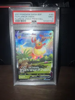 2021 Pokemon Flareon VMAX SWSH180 Sword & Shield Promo Card PSA 9 - Image 1