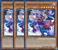Yugioh - Changshi the Spiridao x 3 - 1st Edition Super Rare NM - Free Holo Card - Image 1