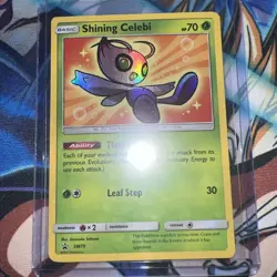 Pokemon TCG Shining Celebi SM79 Black Star Promo Card NM-LP+ Condition - Image 1