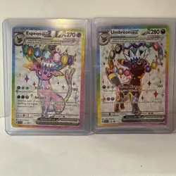 Umbreon & Espeon EX Prismatic Evolutions Premium Collection 175/176 PROMO CARDS - Image 1